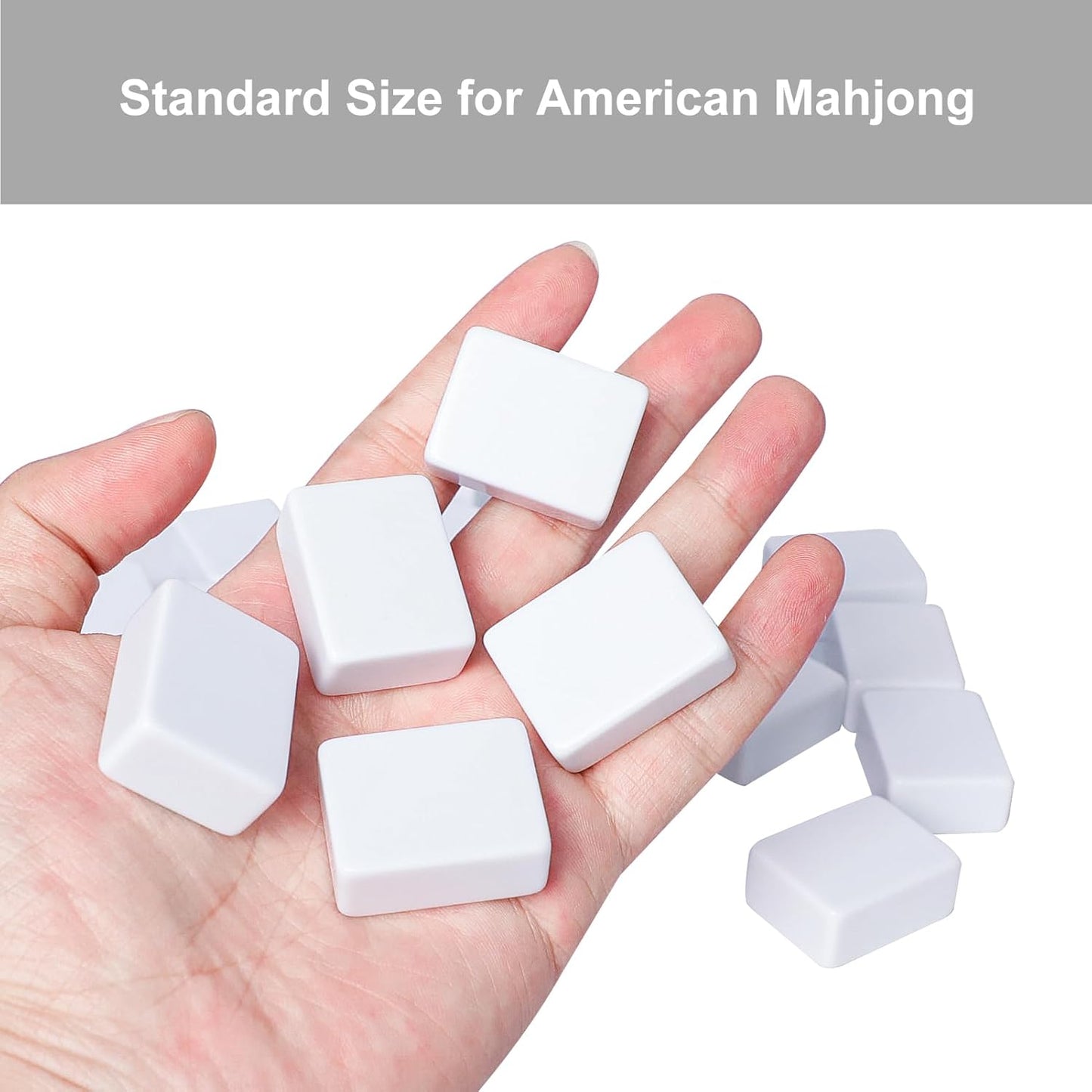 Blank Mahjong Tiles Set, 32 Pieces, Replace Lost Standard Sized American Mahjong Tiles & Can Be Used Together with Mahjongg Stickers (Stickers Not Included)