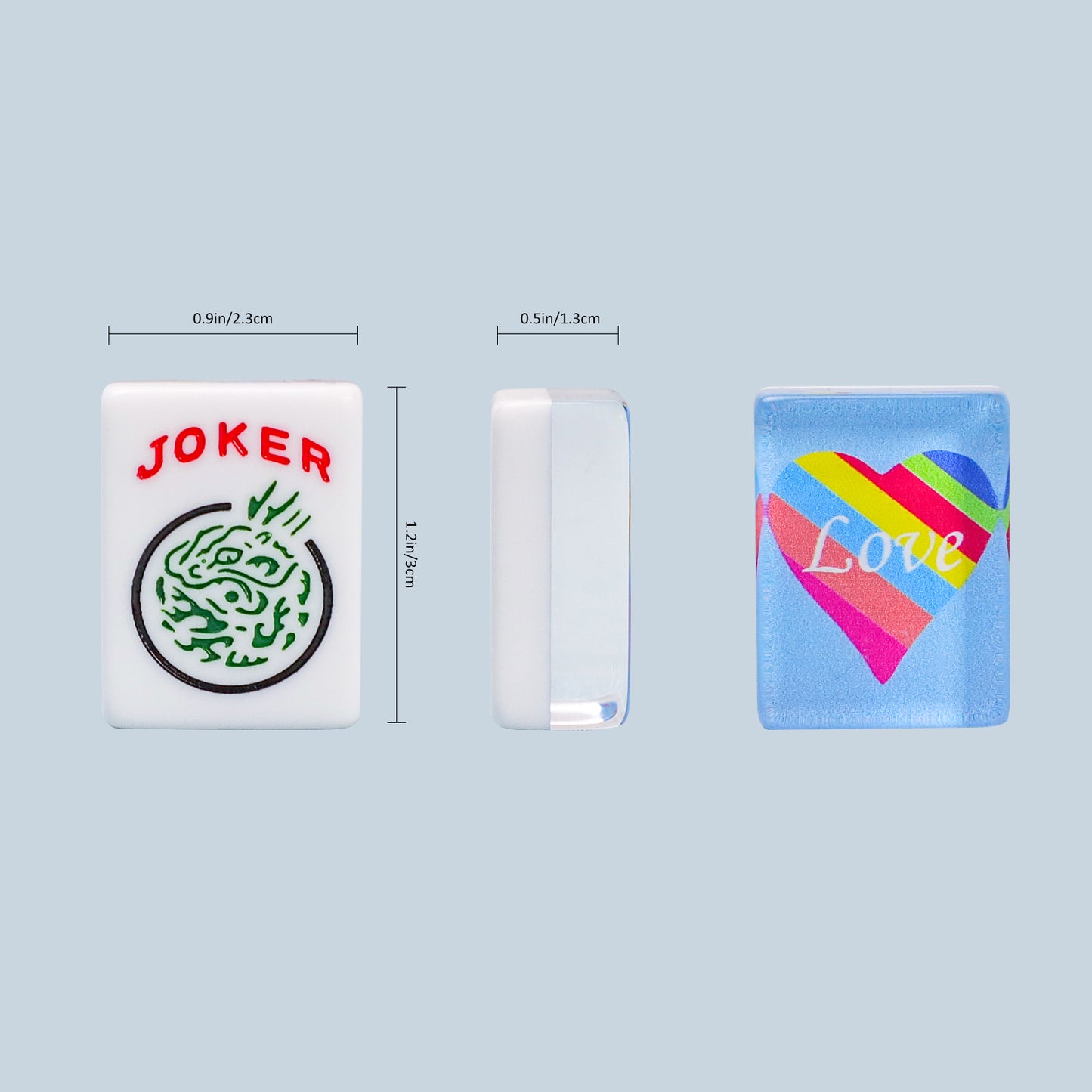 American Mahjongg Tiles – with 3 dice, 100 money chips, 1 wind indicator, a carry bag