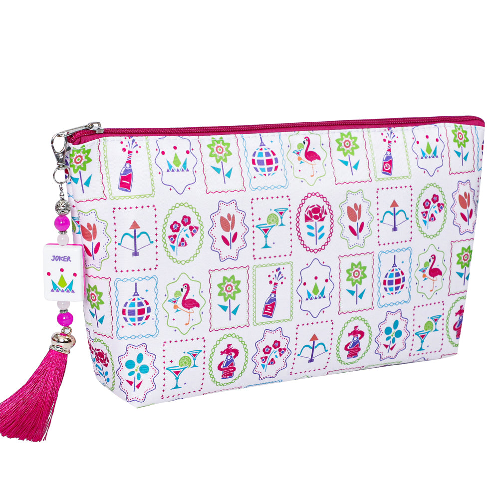 American Mahjong Set | 160 Engraved Acrylic Tiles (Rose)