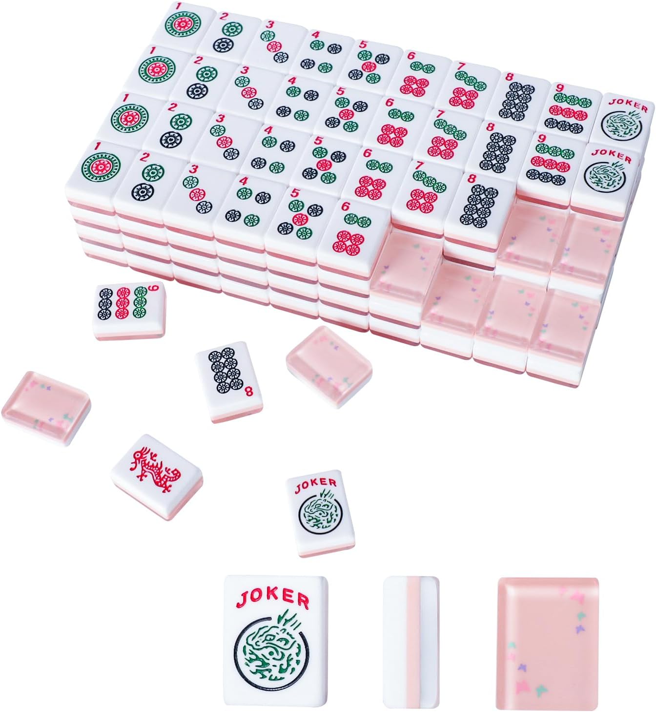 American Mah Jongg Tiles – with 3 dice, 100 money chips, 1 wind indicator, a carry bag