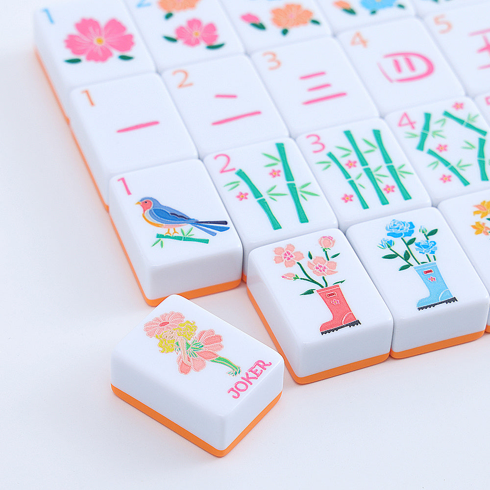 American Mahjong Set | Spring Blooming (Orange) – My Mahjong Trove