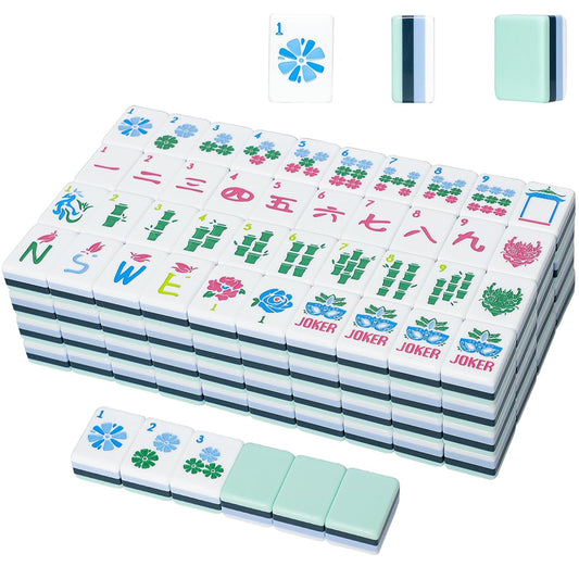 American Mahjong Set | 160 Engraved Acrylic Tiles